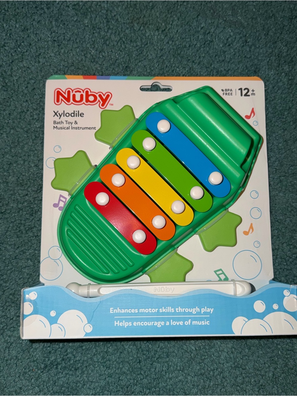 Nuby Xylophone Bath Toy - Musical Infant Instrument